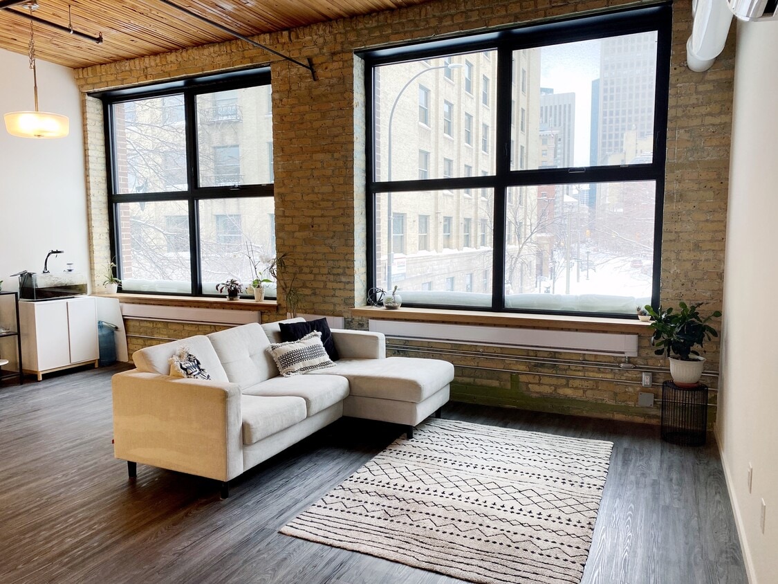 2 South Facing windows (largest in building!) - 139 Market Av