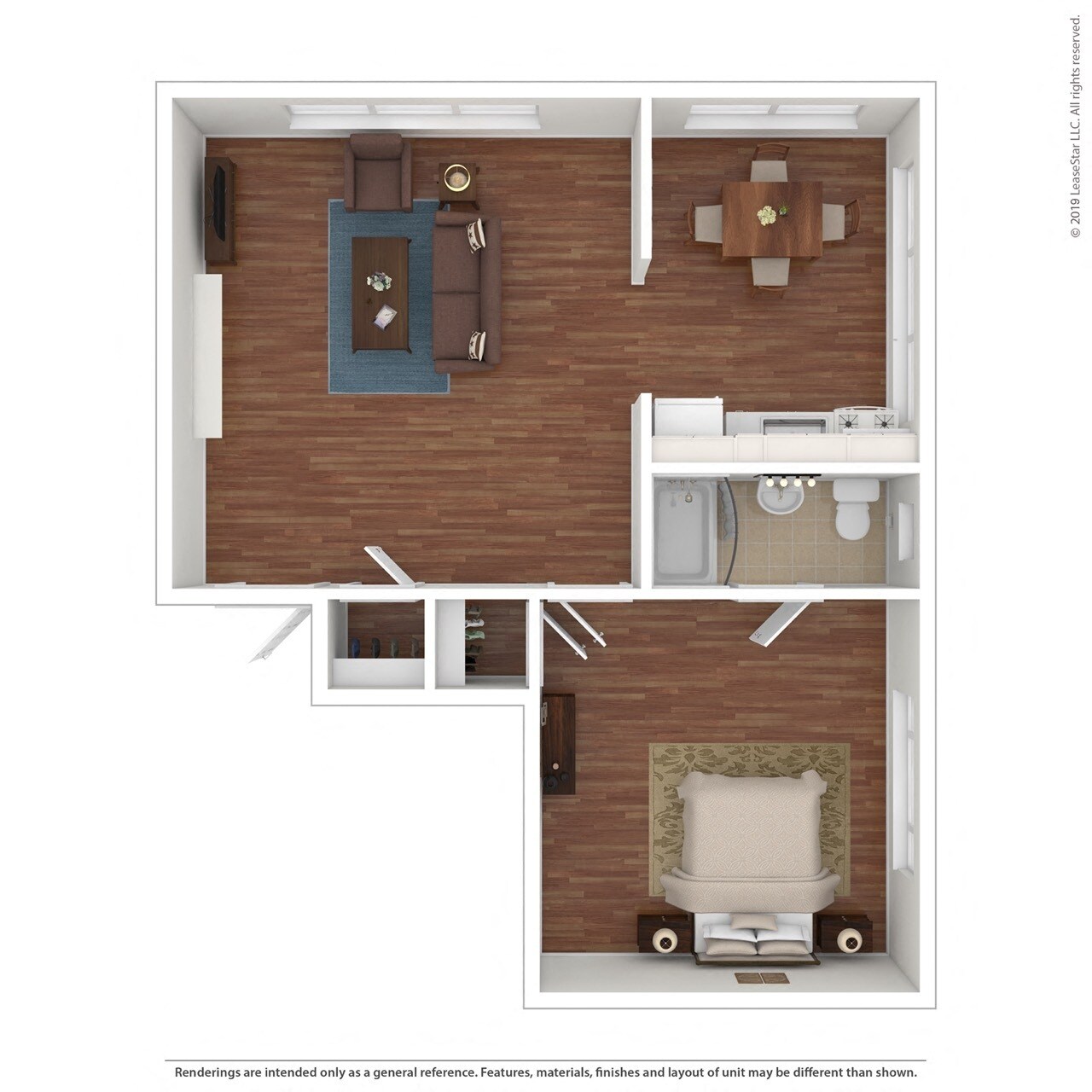 Lewis Manor Apartments – 1 Bedroom 1 Bath Large