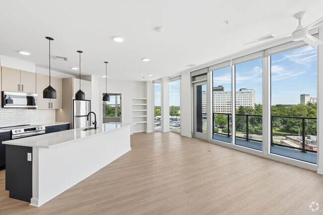 2BR, 2BA - 1,395SF - Living Room - Blayr