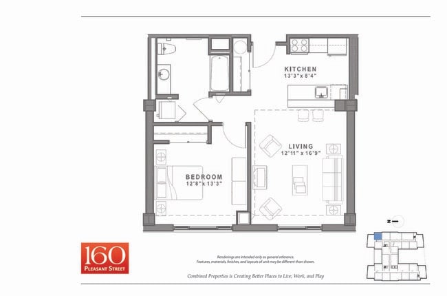 Interior Photo - 160 Pleasant Street Apartments