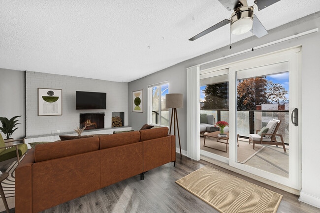 2BR x 2BA with Mountain View Floorplan - Living Room - Arrive 800 Penn