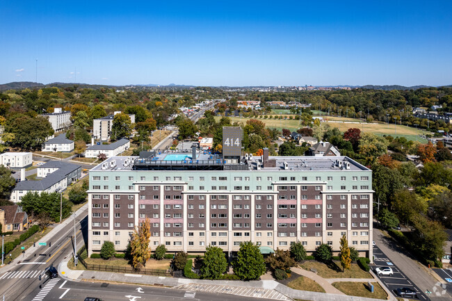 Areal vista al centro de Knoxville - Goldelm at 414 Flats