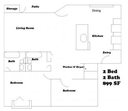 2BR/2BA - Eastman Heights Apartments