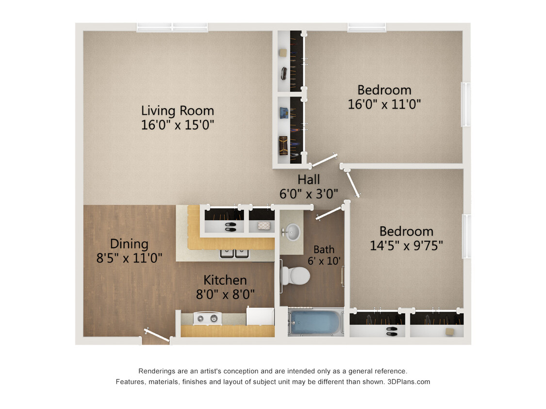 Plano de planta - Cudahy Williamstown Bay III