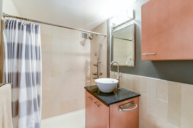 Bathroom before we placed the glass doors - 3701 Connecticut Ave NW