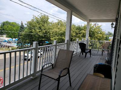 common area porch overlooking Vermilion Boat Club - 5463 Liberty Ave