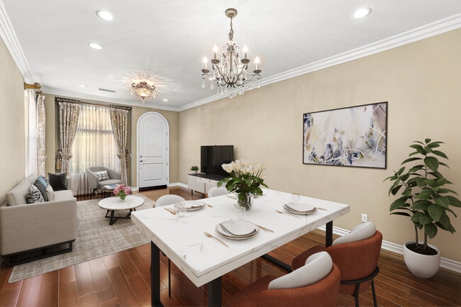 Living room, dining room - virtually staged - 808 S Golden W Ave