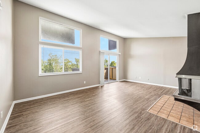 1BR, 1BA - 896SF - Living Room - Chimney Hill Apartments