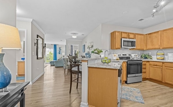 Kitchen/Living Area - Heritage at Settlers Landing Apartments