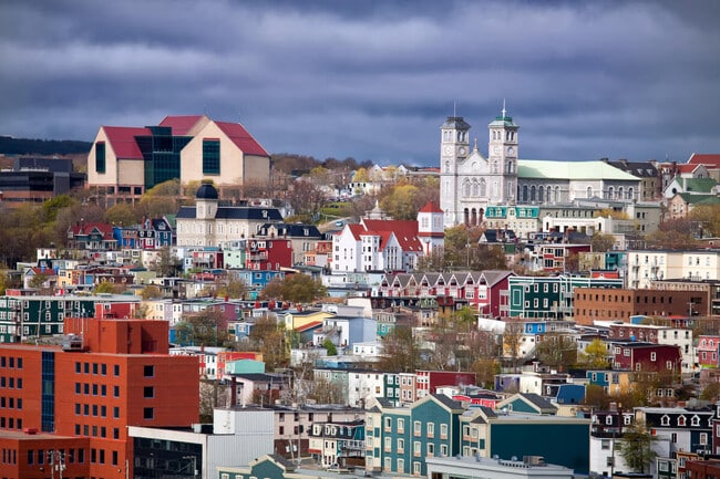 St. John's is known for its colorful houses.