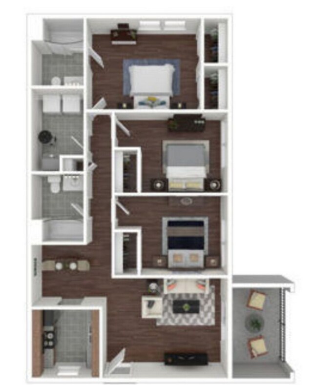 Plano de planta - Greens of Hickory Trail