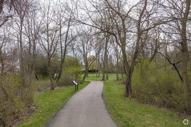Albert A. White Memorial Park has a walking path for visitors to enjoy in East Lansing.