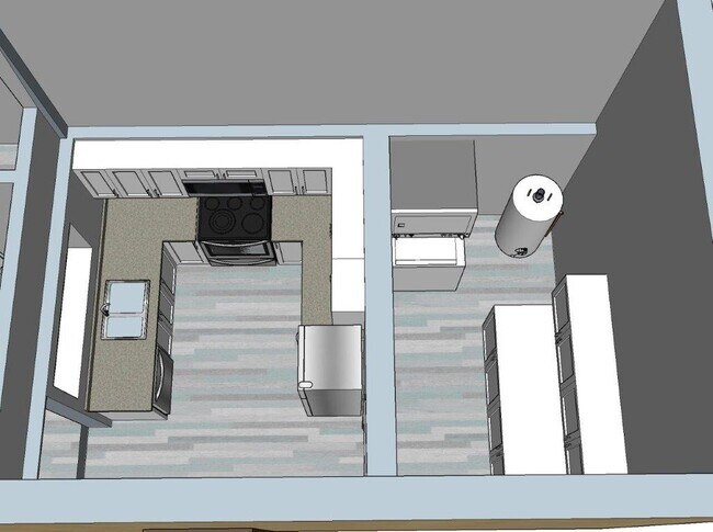 Overview of Kitchen and Utility Room - 716 E Kimberly Ave
