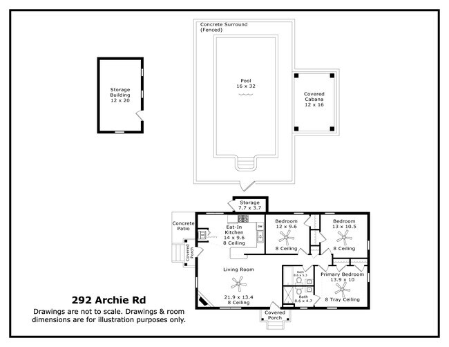Plano de planta - 292 Archie Rd