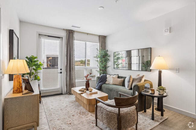 2BR, 2BA - 1,068SF - Living Room - Gables Angeline