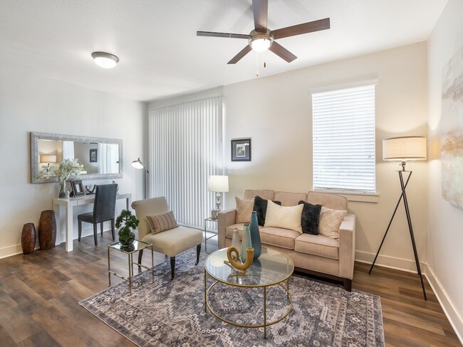 Spacious Living Room - San Moritz Apartments