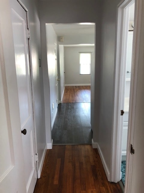 Hallway from kitchen to living room - 1111 Logan St