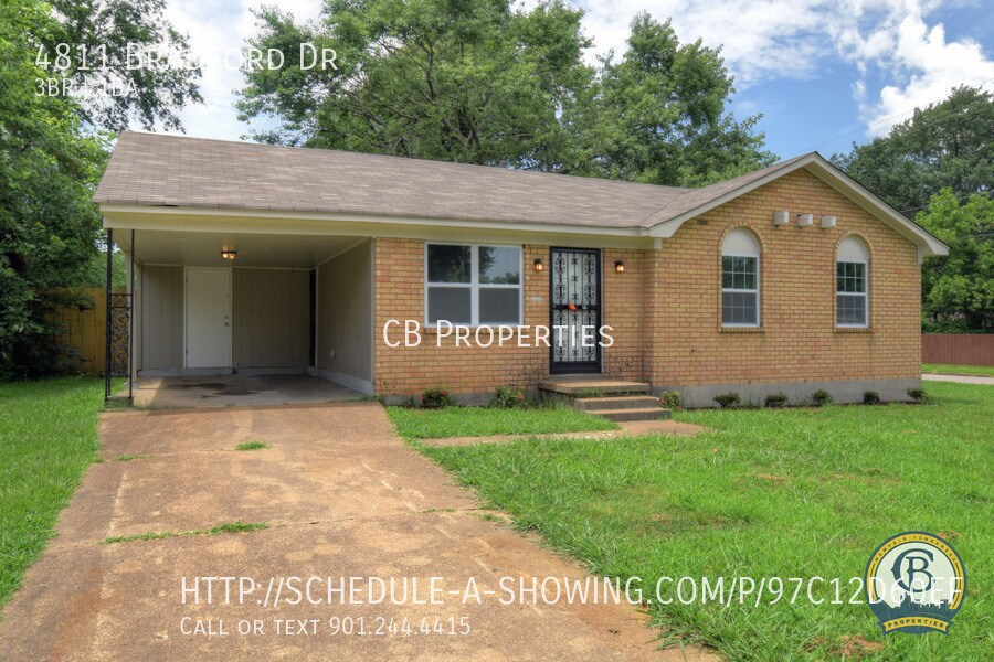 4811 Bradford Dr, Memphis, TN 38109 House Rental in Memphis, TN