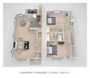 2 Bedroom 2.5 Bath