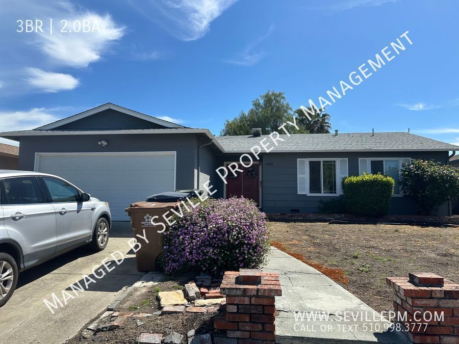 1405 Aster Dr, Antioch, Ca 94509 - House Rental In Antioch, Ca 