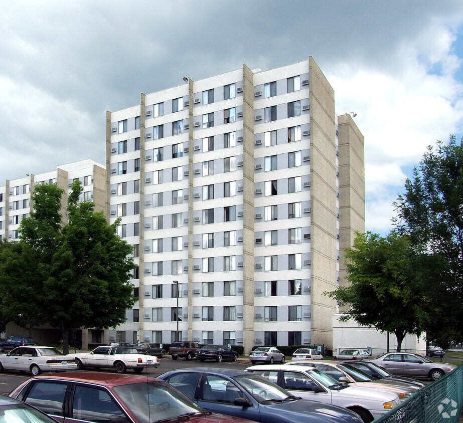 View from the southwest - Edward Flannery Apartments