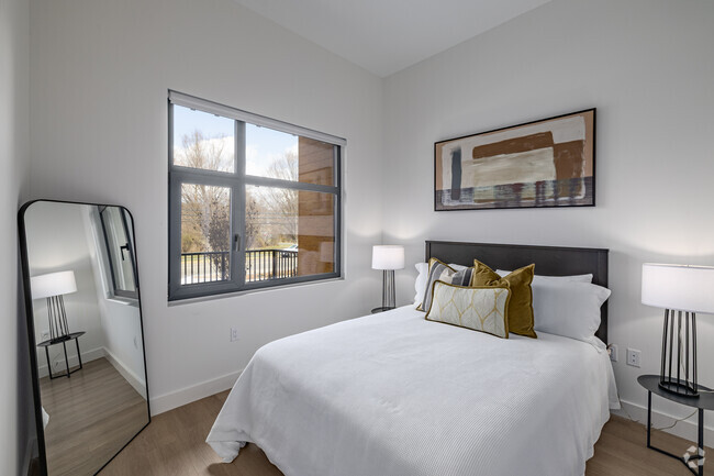 1BR, 1BA - 674SF - Bedroom - The Alice