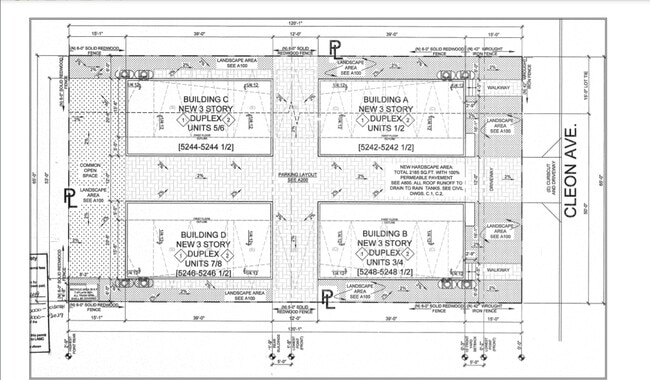 Site Plan - 5246 Cleon Ave
