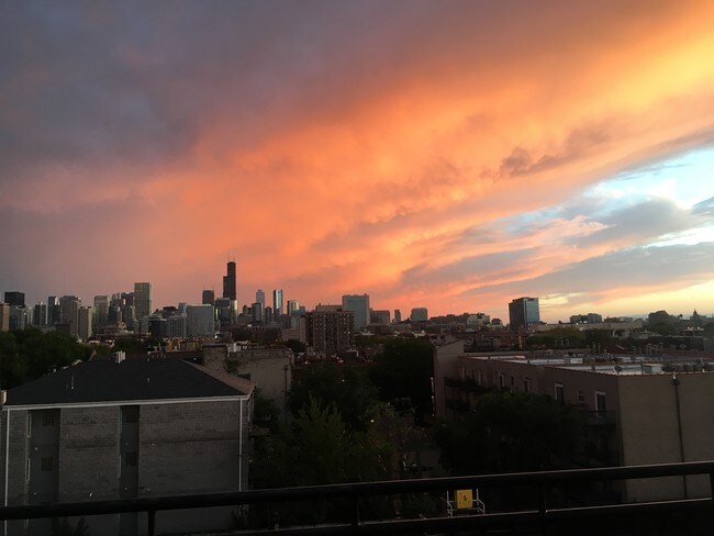 View from private, spacious balcony - 437 W North Ave