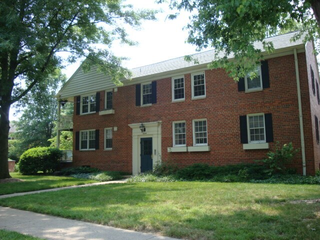 Condo is the entire area right of the front door (1st floor with window boxes) - 6500 Potomac Ave