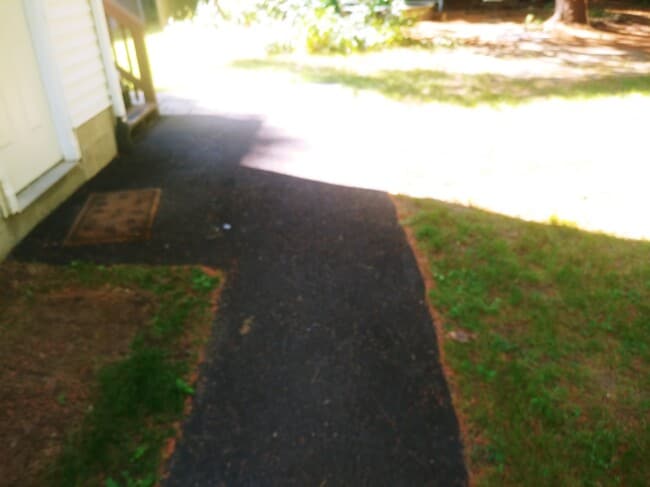 walkway to the back Apt. entrance - 22 Laura Dr