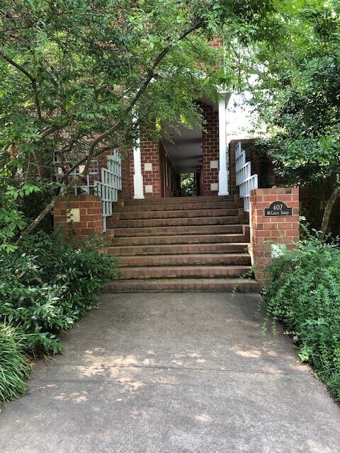 Steps to 4-unit building - 407 McCauley St