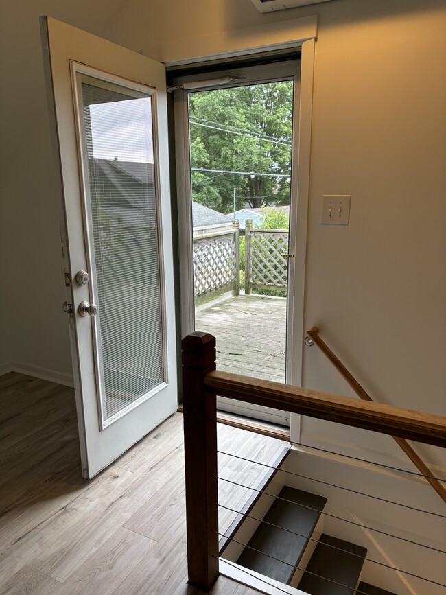 Deck door, stair landing - 1506 Clinton St