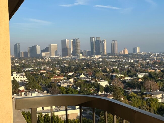 view to downtown - 10750 Wilshire Blvd