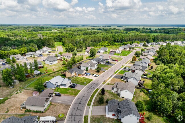 Homes sit on green streets in North Branch.