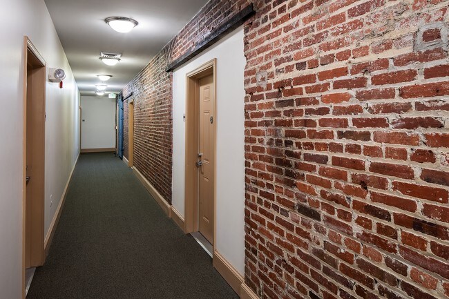 St James Place Apartments Baltimore Md Exposed Brick Hallway St James Place