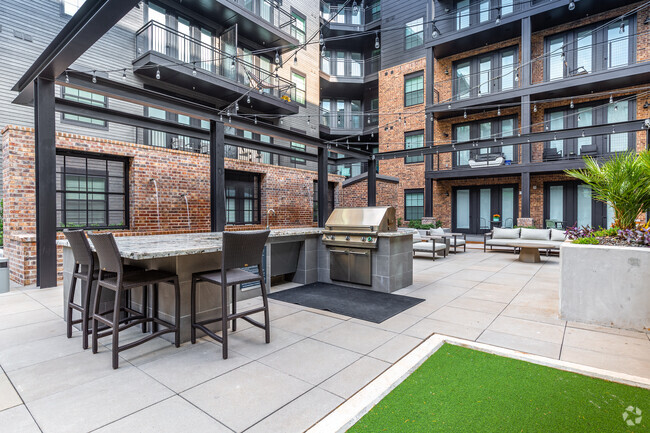 Landscaped Courtyard - Cortland Farmers Market