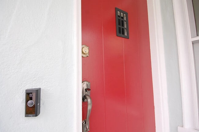 Main door with Ring Video Doorbell - 3050 25th Ave