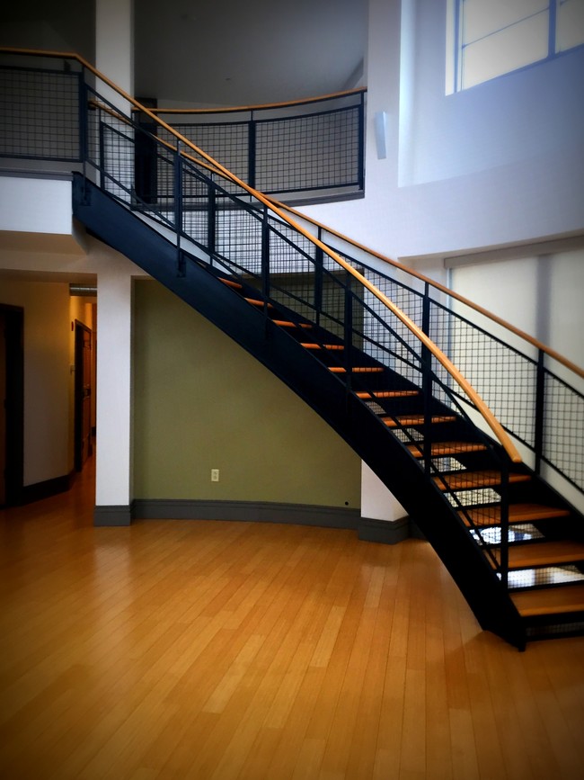 Loft w/Study - Stairs - The Flats at Southside Works