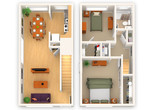 2 Bedroom Townhome (C1)