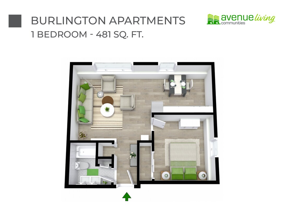 Plan d'étage - Burlington Apartments