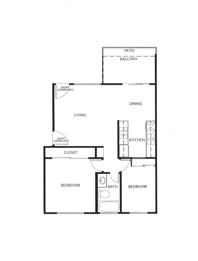 Plano de planta - Catalina Terrace Apartments