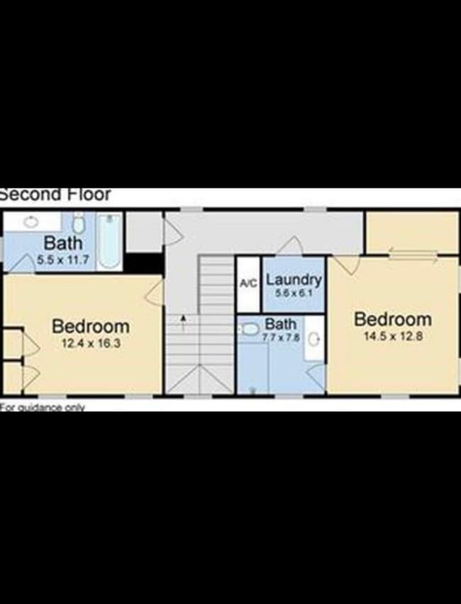 Second Floor Floor Plan - 1908 Washington Ave House
