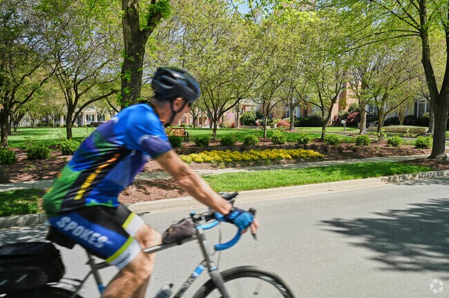Residents enjoy beautiful scenery in North Potomac, Maryland.