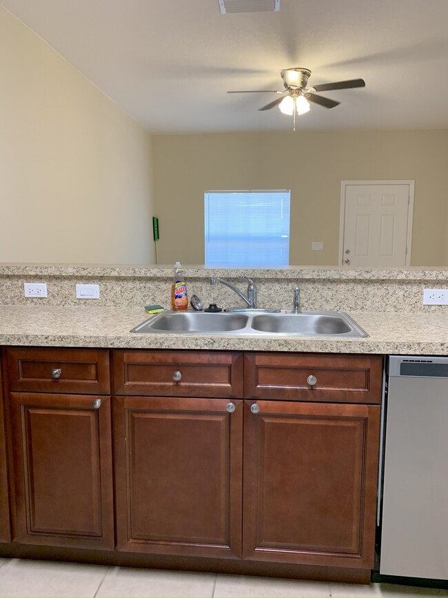 View from Kitchen into Family/Living Rm - 1123 Normandy Dr