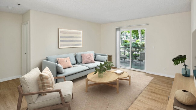 Sala de estar con suelo de superficie dura - Briarwood