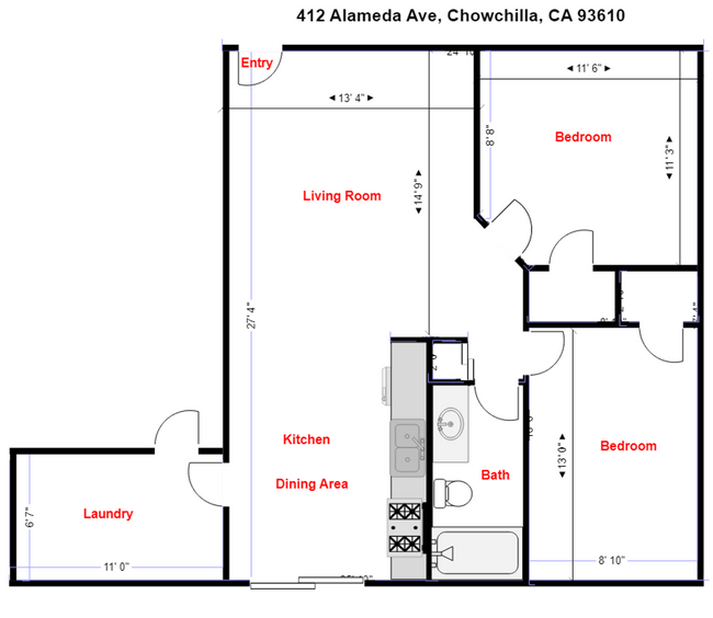 Building Photo - Recently Remodeled Cozy Two Bedroom One Ba...