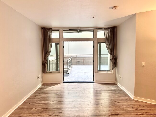 Living room and Patio - 327 NW Park Ave