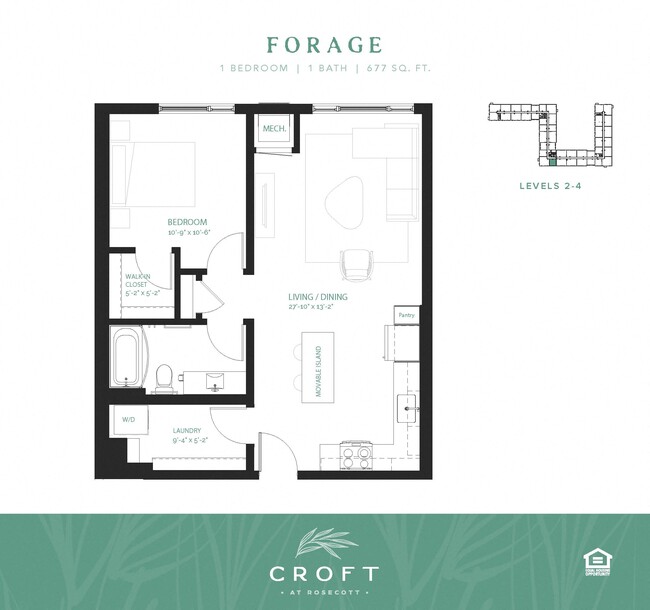 Plano de planta - Croft at Rosecott