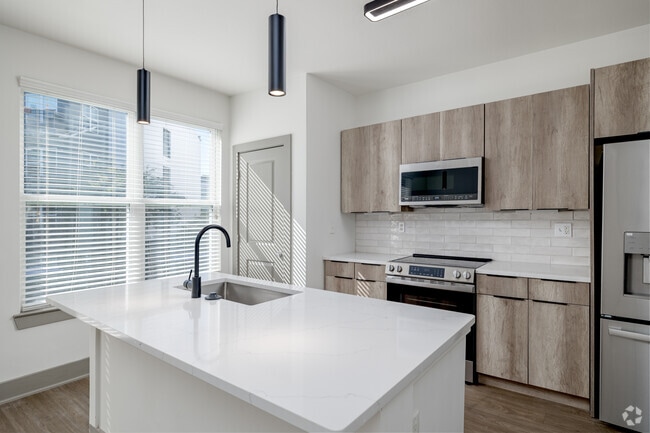 1BR, 1BA - 600SF - Kitchen - Block Lofts