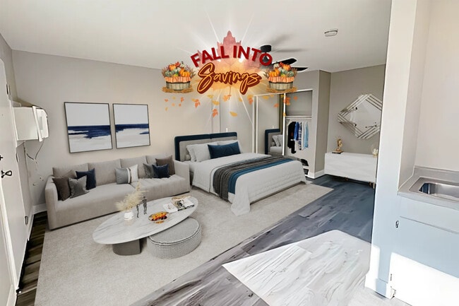 Living Area - Park Avenue Apartments